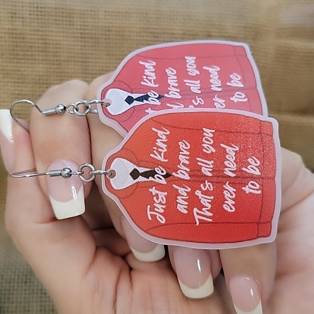 🔥LAST PAIR🔥 MR ROGERS SWEATER DROP EARRINGS